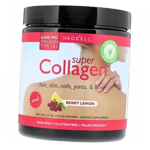 Колаген 1 і 3 типу Super Collagen Neocell 198р Ягода-лимон (68342009) від компанії Придбай - фото 1