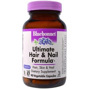 Комплекс для шкіри волосся нігтів Bluebonnet Nutrition Ultimate Hair & Nail Formula 90 Veg Caps