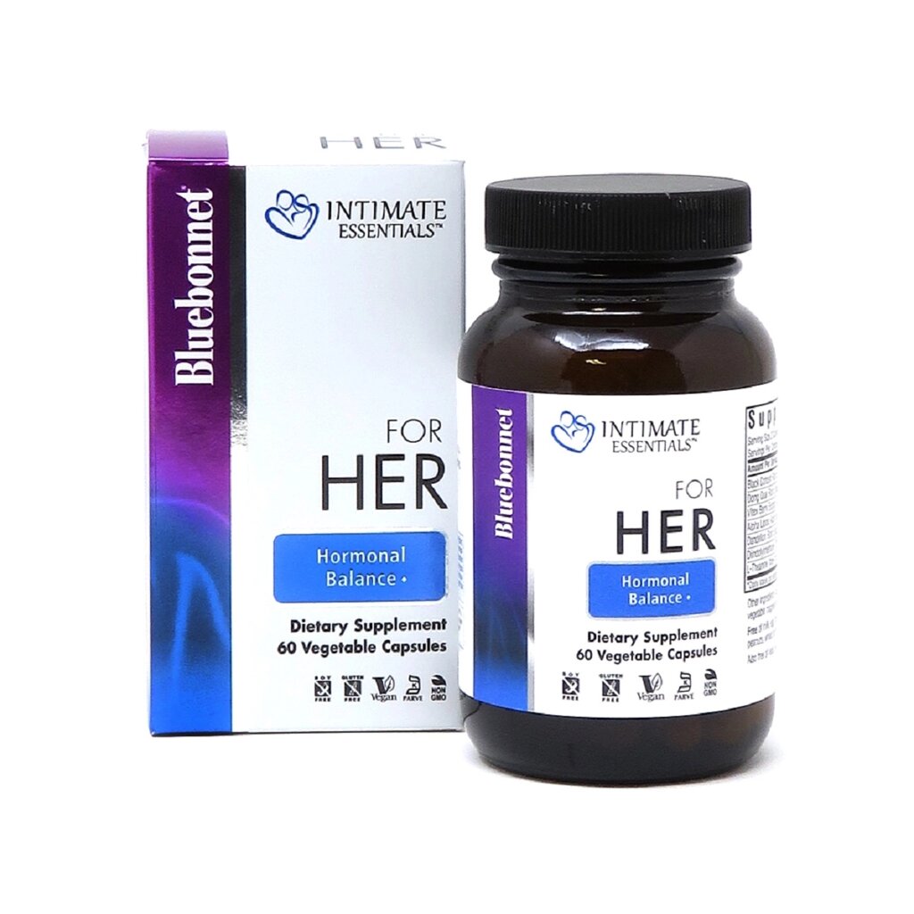 Комплекс Для неї, Intimate Essentials For Her Hormonal Balance, Bluebonnet Nutrition, 60 капсул від компанії Придбай - фото 1