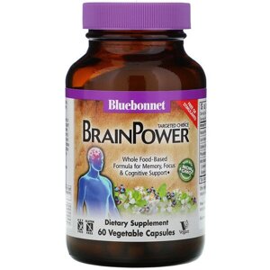 Комплекс для профілактики роботи головного мозку Bluebonnet Nutrition Targeted Choice BrainPower 60 Veg Caps