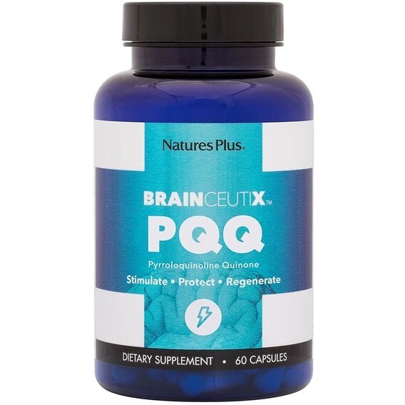 Комплекс для профілактики роботи головного мозку Nature's Plus NTP81008 BrainCeutix PQQ 20 mg 60 Caps від компанії Придбай - фото 1