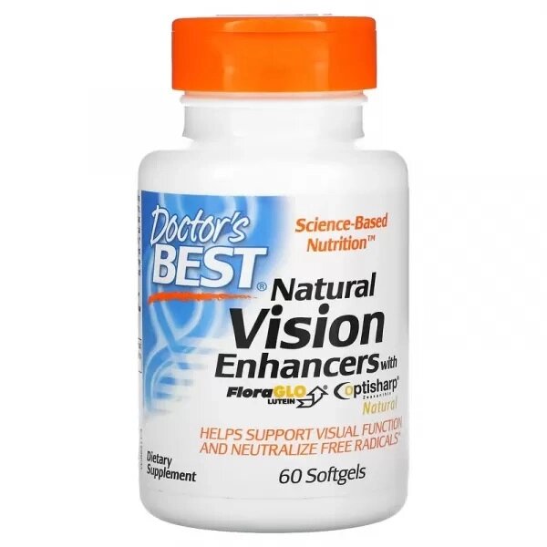 Комплекс для профілактики зору Doctor's Best Natural Vision Enhancers 60 Caps від компанії Придбай - фото 1