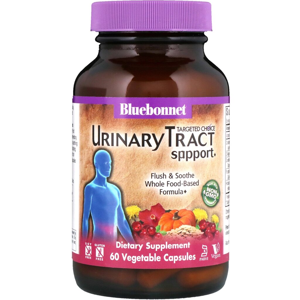 Комплекс для сечовивідних шляхів Targeted Choice Urinary Tract Support Bluebonnet Nutrition 60 рослинних капсул від компанії Придбай - фото 1