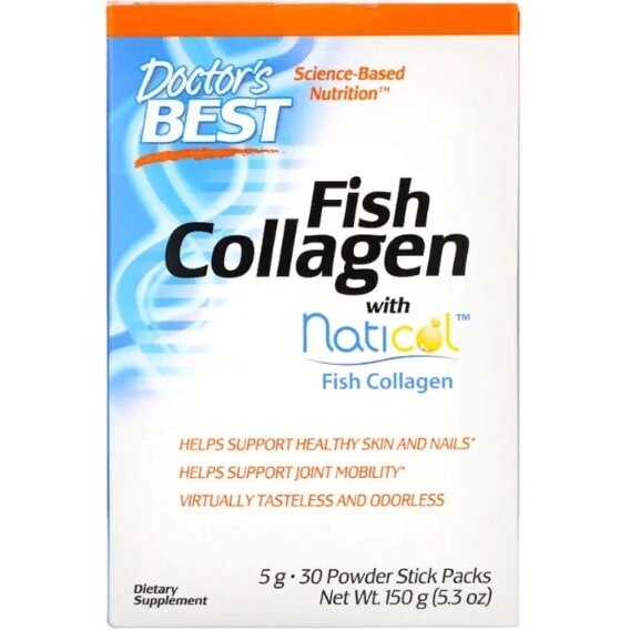 Комплекс для шкіри, волосся, нігтів Doctor's Best Fish Collagen with Naticol 30 packs DRB-00418 від компанії Придбай - фото 1