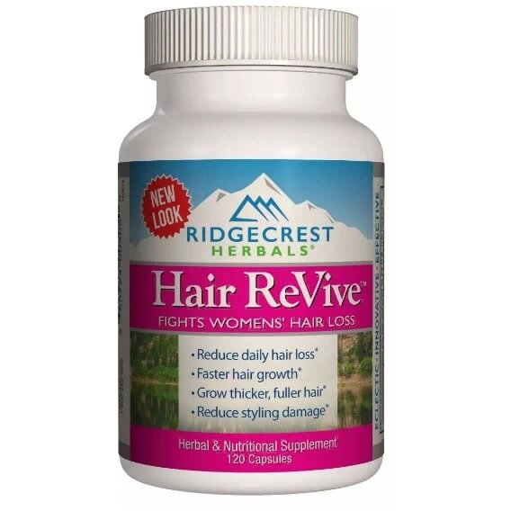 Комплекс для шкіри волосся нігтів RidgeCrest Herbals Hair ReVive 120 Caps RCH305 від компанії Придбай - фото 1