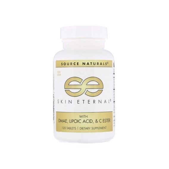 Комплекс для шкіри, волосся, нігтів Source Naturals Skin Eternal with DMAE Lipoic Acid and C Ester 120 Tabs від компанії Придбай - фото 1