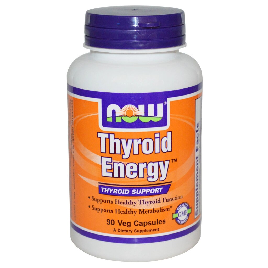 Комплекс Now Foods Thyroid Energy підтримка щитовидної залози 90 гелевих капсул від компанії Придбай - фото 1