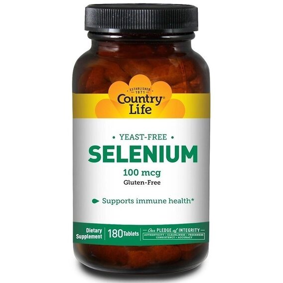 Комплекс Селен і Молібден Country Life Selenium 100 mcg 180 Tabs від компанії Придбай - фото 1