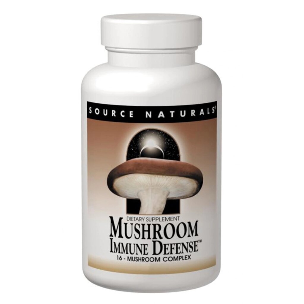 Комплекс Source Naturals Mushroom Immune Defense з 15 різновидів грибів 60 таблеток від компанії Придбай - фото 1