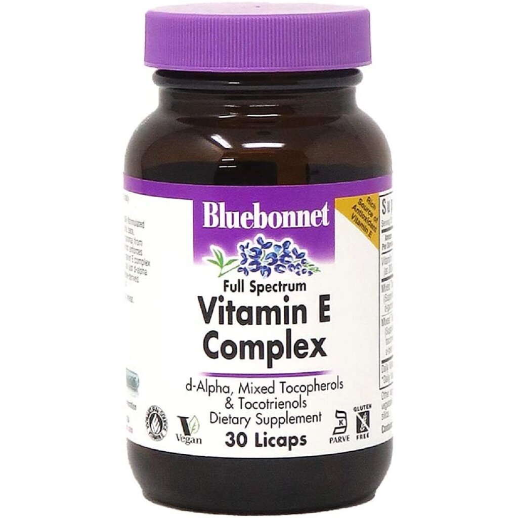 Комплекс Вітаміну E Vitamin E Complex Bluebonnet Nutrition 30 капсул від компанії Придбай - фото 1