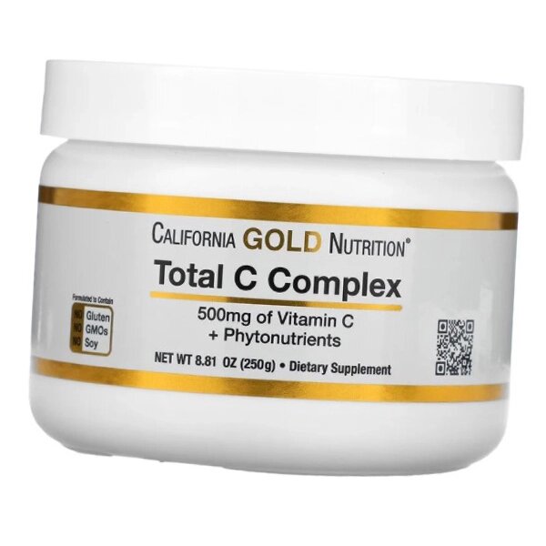 Комплекс з Вітаміном С та Фітонутрієнтами Total C Complex California Gold Nutrition 250г (36427028) від компанії Придбай - фото 1