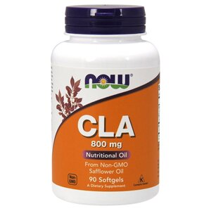 Кон'югована лінолева кислота CLA Now Foods 800 мг 90 гелевих капсул
