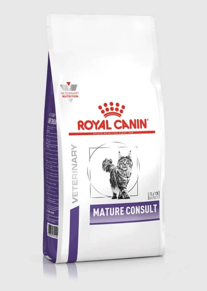 Корм для кішок Royal Canin Mature Consult для зниження утворення струвітного каміння 1,5 кг від компанії Придбай - фото 1