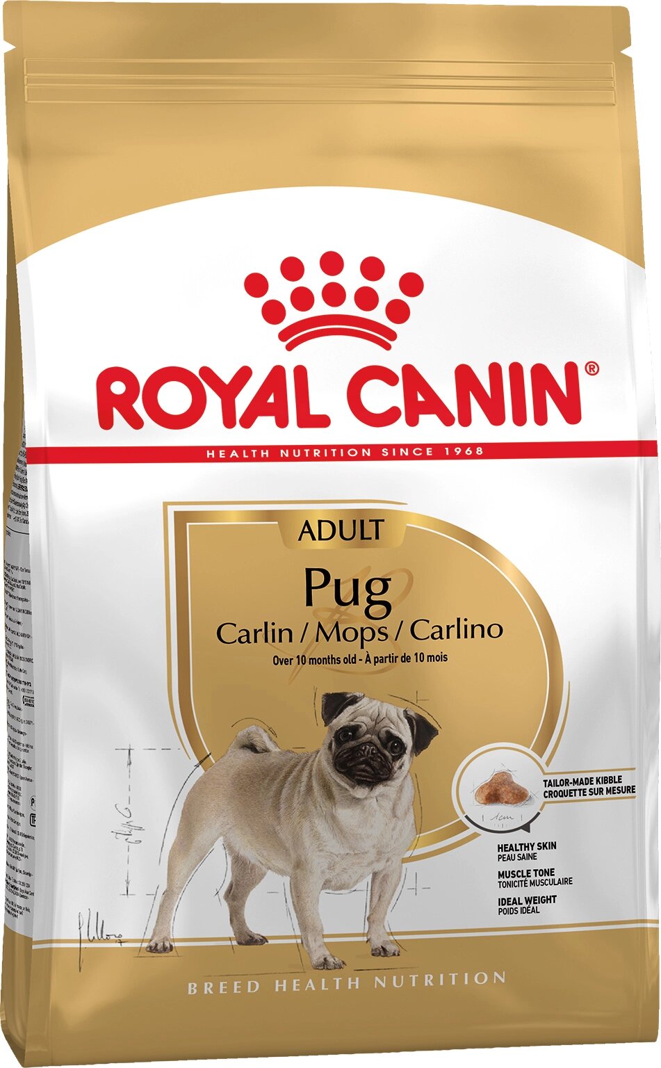 Корм для собак породи Мопс Royal Canin Pug Adult 1,5 кг від компанії Придбай - фото 1