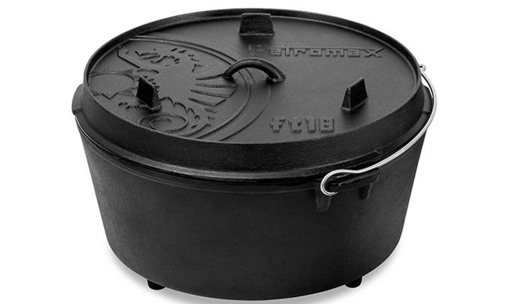 Котелок-сковорода чавунна Petromax Dutch Oven ft 18 на ніжках 16,1 л (1017-ft18) від компанії Придбай - фото 1