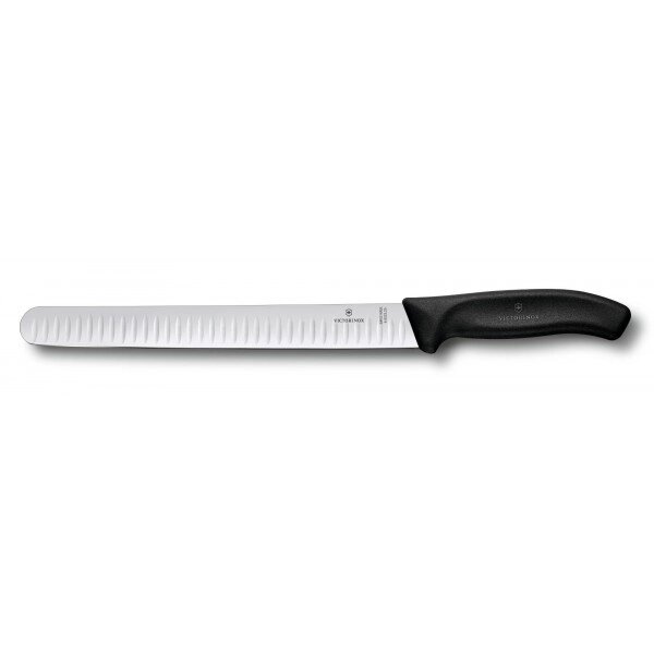 Кухонний ніж для нарізки Victorinox Swiss Classic Slicing 25 см. Чорний (6.8223.25) від компанії Придбай - фото 1