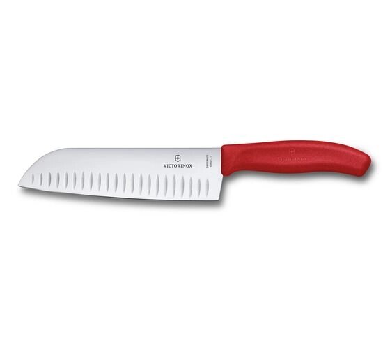 Кухонний ніж Victorinox Santoku 17 см Червоний (6.8521.17G) від компанії Придбай - фото 1