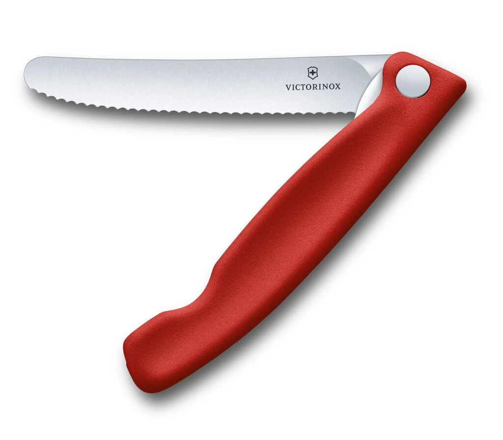 Кухонний ніж Victorinox Swiss Classic Foldable Paring Knife складаний, червоний, 11 см (6.7831. FB) від компанії Придбай - фото 1