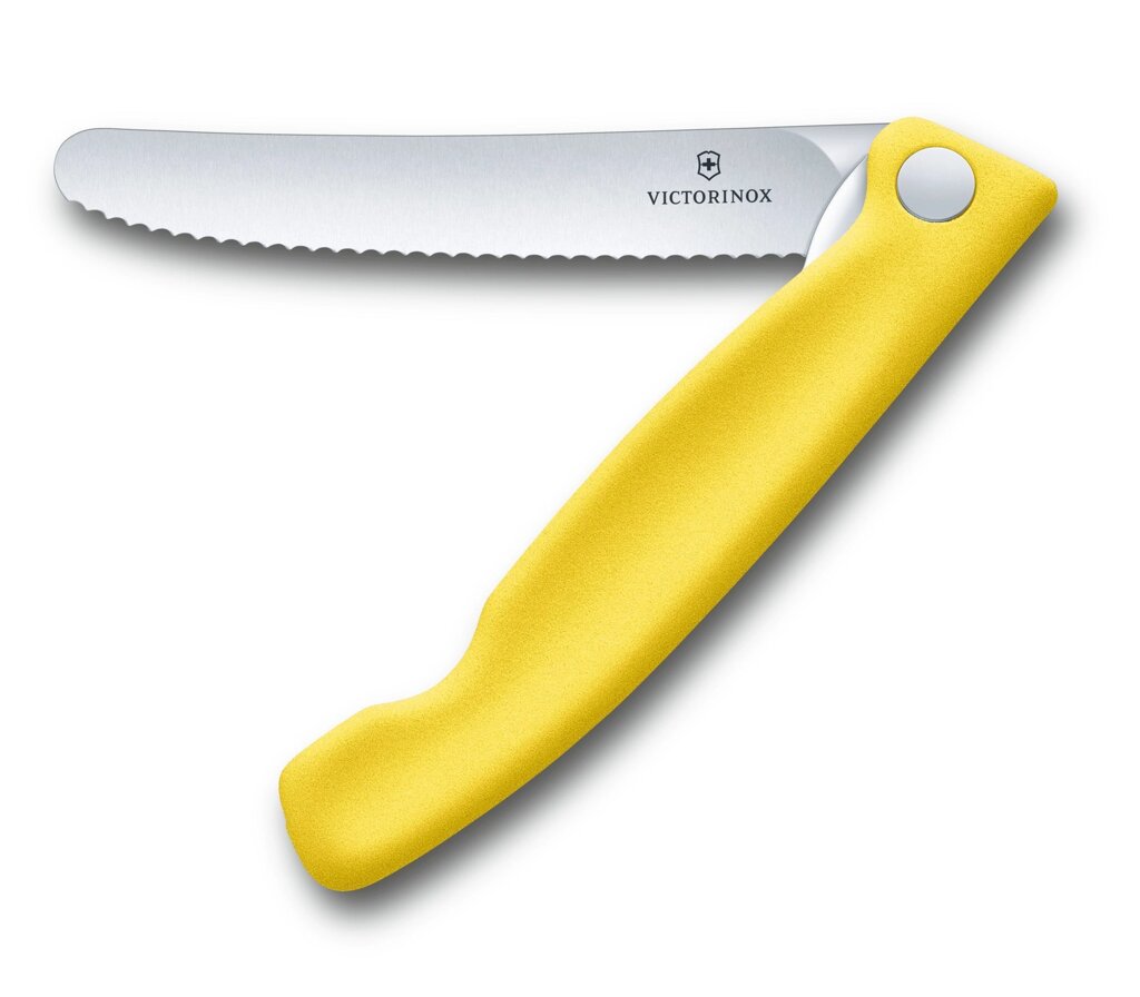 Кухонний ніж Victorinox Swiss Classic Foldable Paring Knife складаний, жовтий, 11 см (6.7836. F8B) від компанії Придбай - фото 1