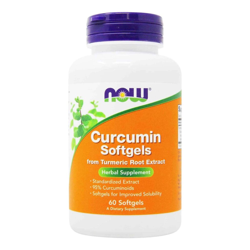 Куркумін 95% Now Foods Curcumin Softgels у капсулах №60 від компанії Придбай - фото 1