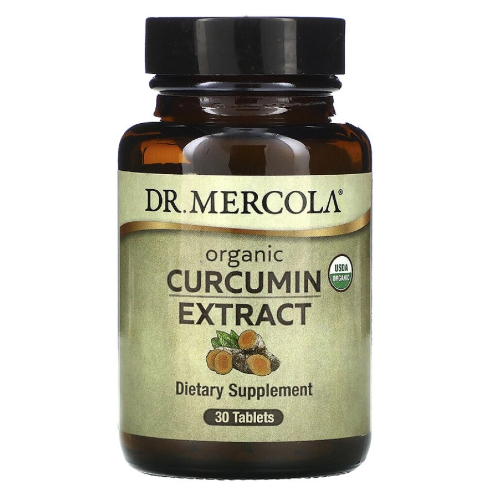 Куркумін органічний екстракт, Organic Curcumin Extract, Dr. Mercola, 30 таблеток від компанії Придбай - фото 1