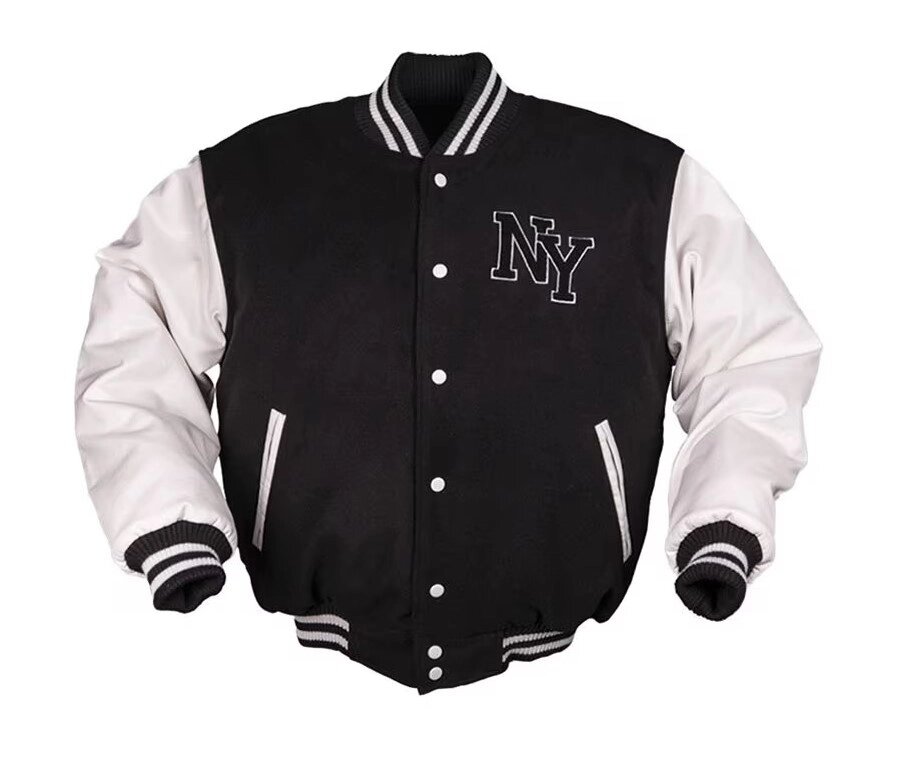 Куртка бомбер Mil-Tec NY Baseball Black/White 10370002 L від компанії Придбай - фото 1