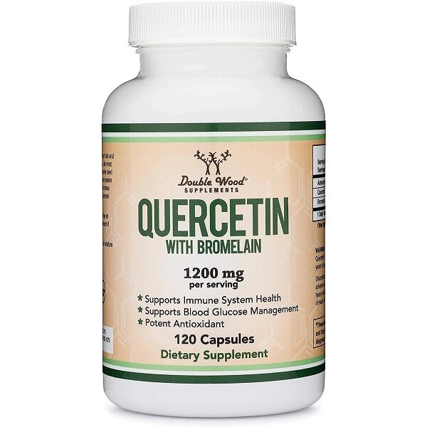 Кверцетин Double Wood Supplements Quercetin with Bromelain 1200 mg 120 Caps від компанії Придбай - фото 1