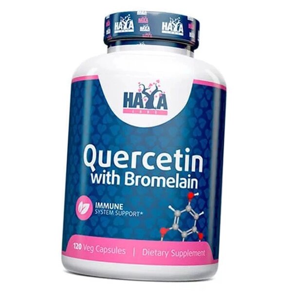 Кверцетин з Бромелайном Quercetin with Bromelain Haya 120вегкапс (70405014) від компанії Придбай - фото 1