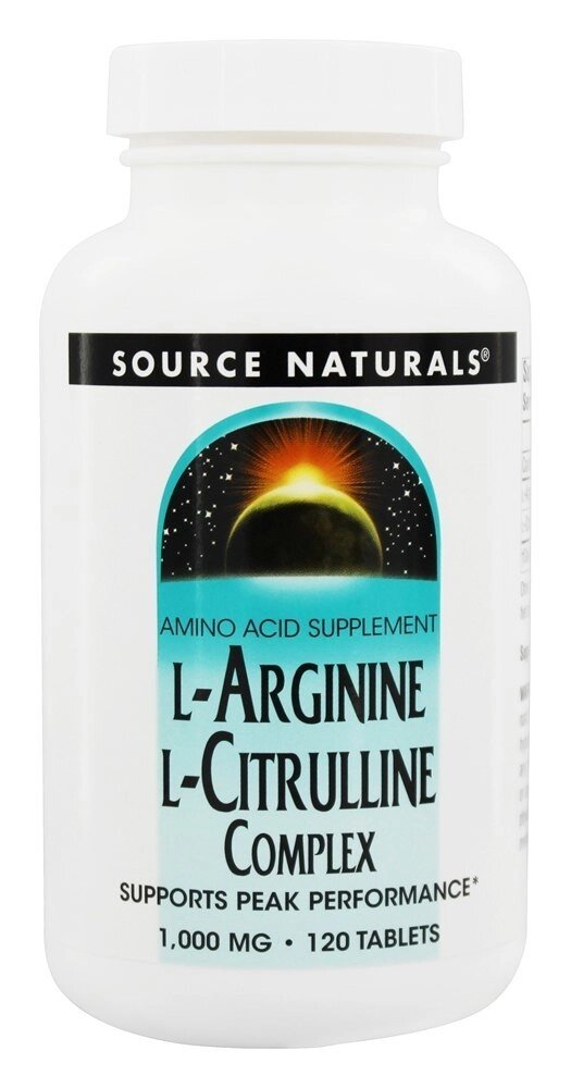 L-цитруліновий комплекс Source Naturals з L-Аргініном 1000 мг 120 таблеток (SN2043) від компанії Придбай - фото 1