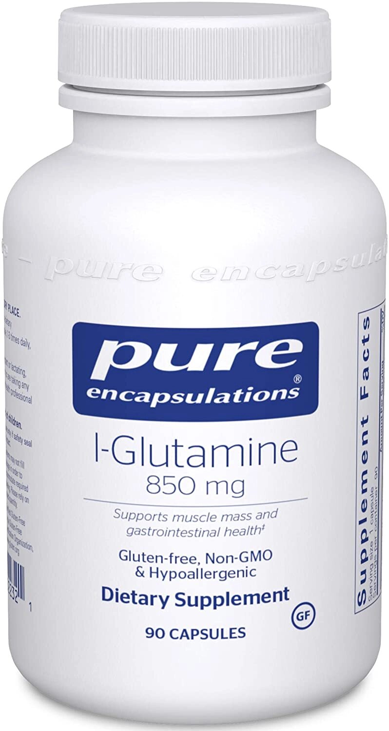 L-глутамін L-Glutamine Pure Encapsulations 850 мг 90 капсул від компанії Придбай - фото 1