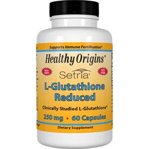 L-Глутатіон Healthy Origins Setria 250 мг 60 капсул (HO41333)