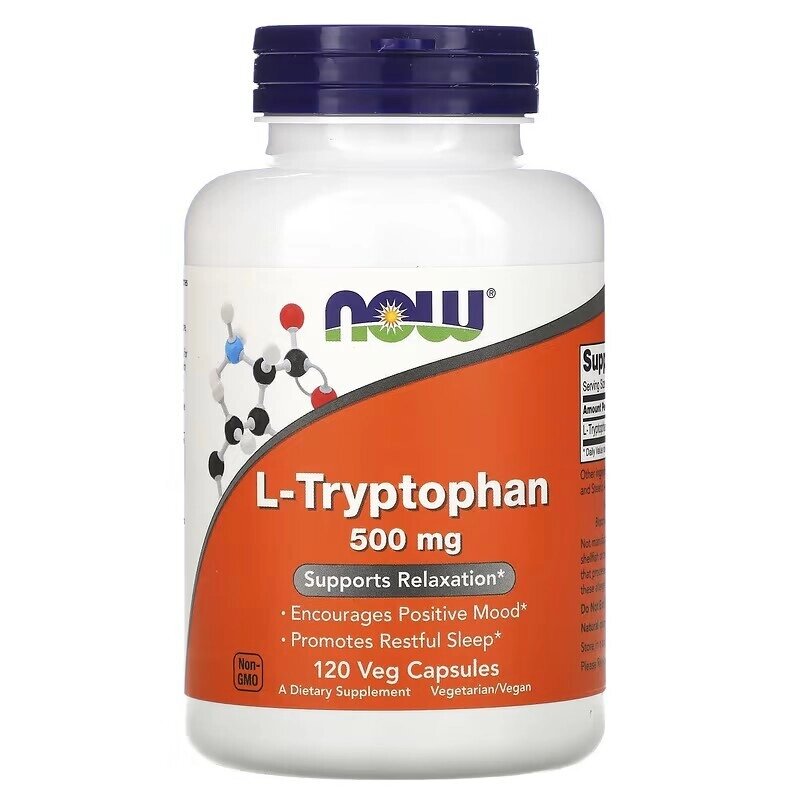 Л-триптофан Now Foods L-Tryptophan 500 мг 120 капсул від компанії Придбай - фото 1