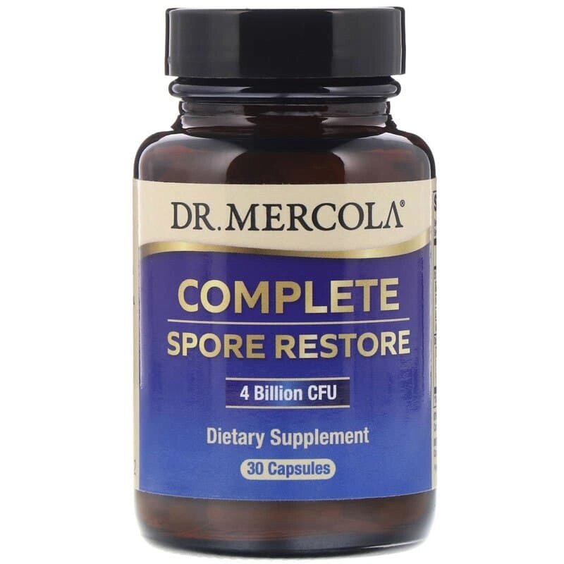 Лікувальні гриби та пробіотики Complete Spore Restore Dr. Mercola повне відновлення 30 капсул від компанії Придбай - фото 1