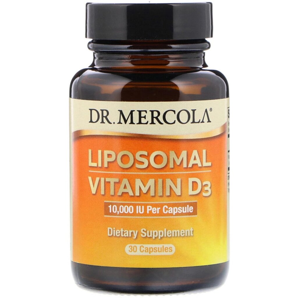 Ліпосомальний Вітамін D3, 10000 МО, Liposomal Vitamin D3, Dr. Mercola, 30 капсул від компанії Придбай - фото 1