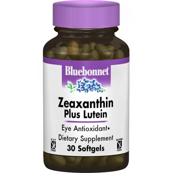 Лютеїн Bluebonnet Nutrition Zeaxanthin Plus Lutein 30 Softgels BLB0858 від компанії Придбай - фото 1