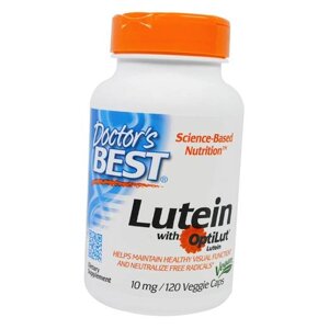 Лютеїн і Зеаксантін, Lutein with OptiLut 10, Doctor's Best 120 (72327006)