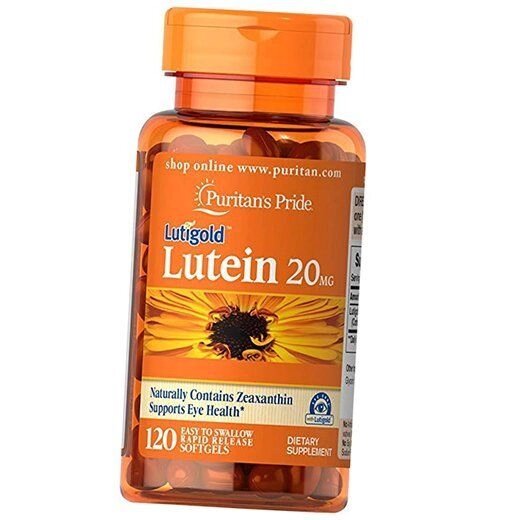 Лютеїн та Зеаксантин Lutein 20 with Zeaxanthin Puritan's Pride 120гелкапс (72367014) від компанії Придбай - фото 1