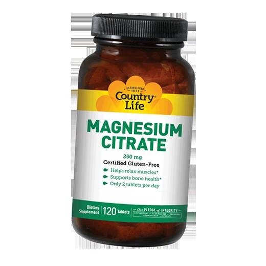 Магній Цитрат Magnesium Citrate Country Life 120таб (36124061) від компанії Придбай - фото 1