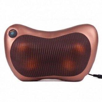 Масажер SUNROZ Neck Massager Pillow масажна подушка для області шиї і голови Коричневий (SUN1304_2) від компанії Придбай - фото 1