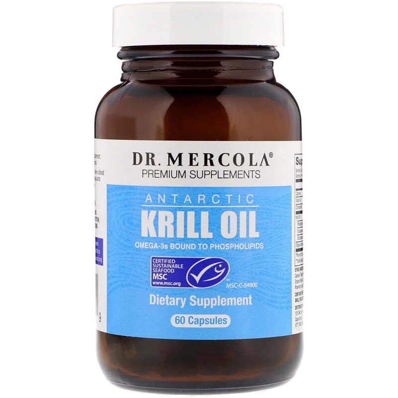 Масло криля арктического Krill Oil Dr. Mercola 60 капсул (19997) від компанії Придбай - фото 1