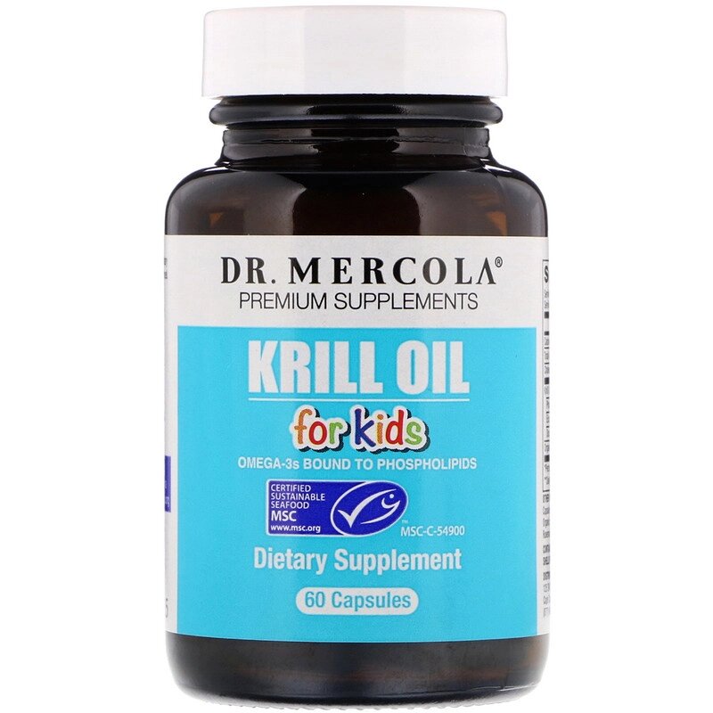 Масло криля для дітей Kids Krill Oil Dr. Mercola 60 капсул (15787) від компанії Придбай - фото 1