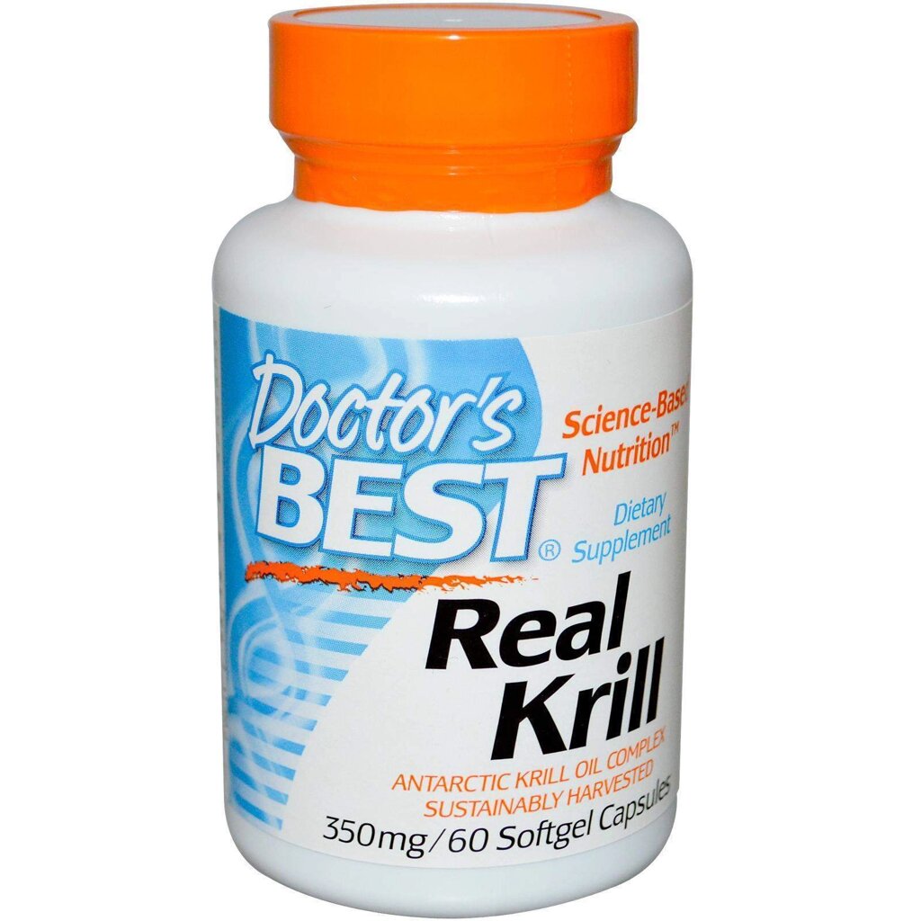 Масло криля Real Krill Doctor's Best 350 мг 60 капсул (214) від компанії Придбай - фото 1