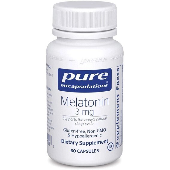 Мелатонін для сну Pure Encapsulations Melatonin 3 mg 60 Caps PE-00180 від компанії Придбай - фото 1