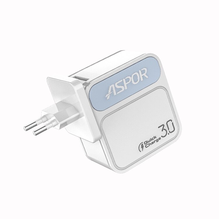 Мережеве зарядний пристрій Aspor A828 Fast Charger (18W QC3.0 1USB/3A)- білий від компанії Придбай - фото 1