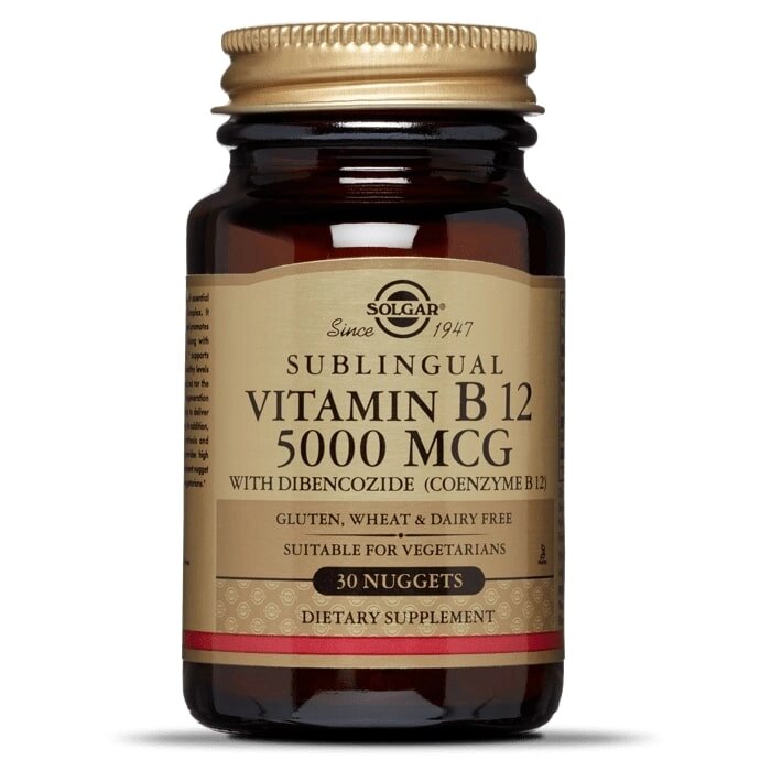 Метілкобаламін Solgar Vitamin B12 5000 mcg 30 Nuggets від компанії Придбай - фото 1