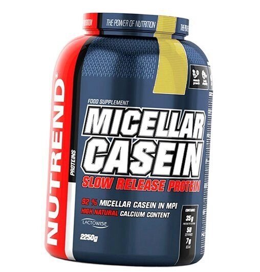 Міцелярний казеїн Micellar Casein Nutrend 2250г Ваніль (29119009) від компанії Придбай - фото 1