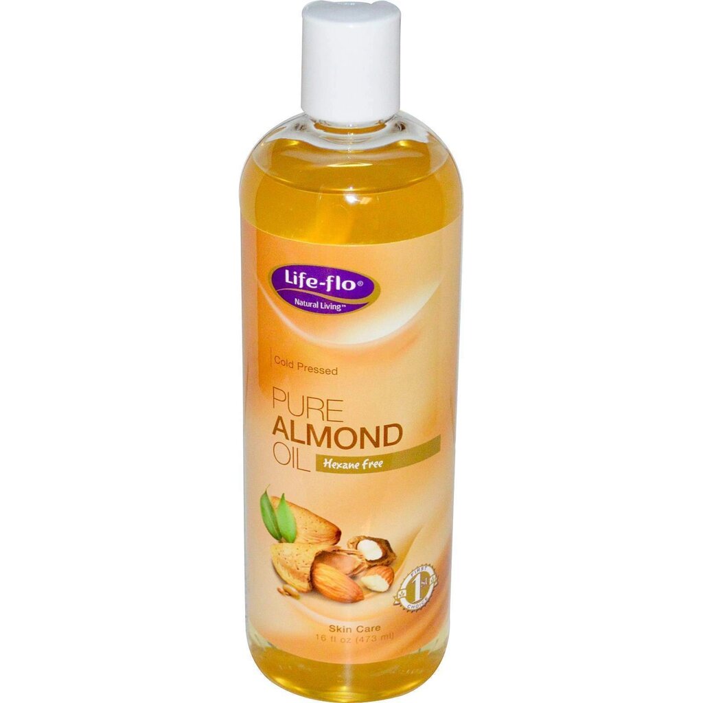 Мигдальне масло для шкіри Almond Oil Life Flo Health чисте 473 мл від компанії Придбай - фото 1