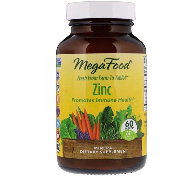 Мікроелемент Цинк MegaFood Zinc 60 Tabs від компанії Придбай - фото 1