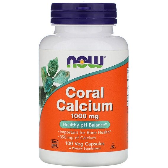 Мікроелемент Кальцій NOW Foods Coral Calcium 1000 mg 100 Veg Caps NOW-01273 від компанії Придбай - фото 1