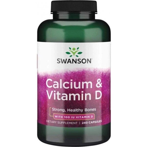 Мікроелемент Кальцій Swanson Calcium & Vitamin D 240 Caps від компанії Придбай - фото 1